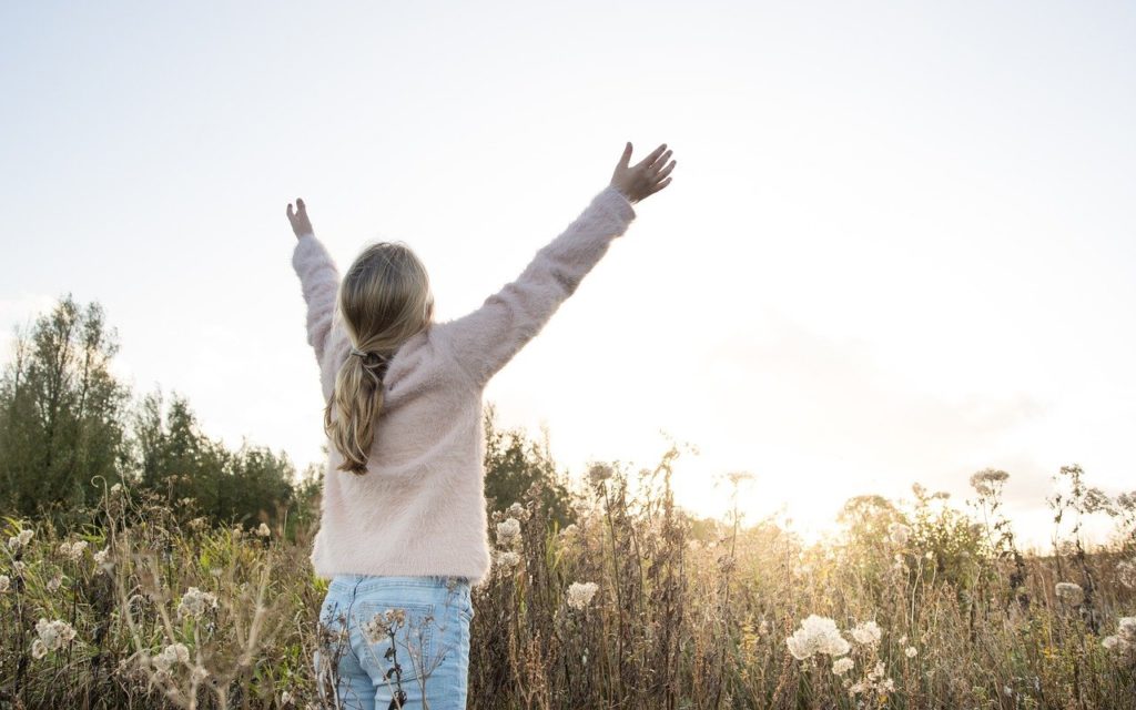 girl, nature, bloom